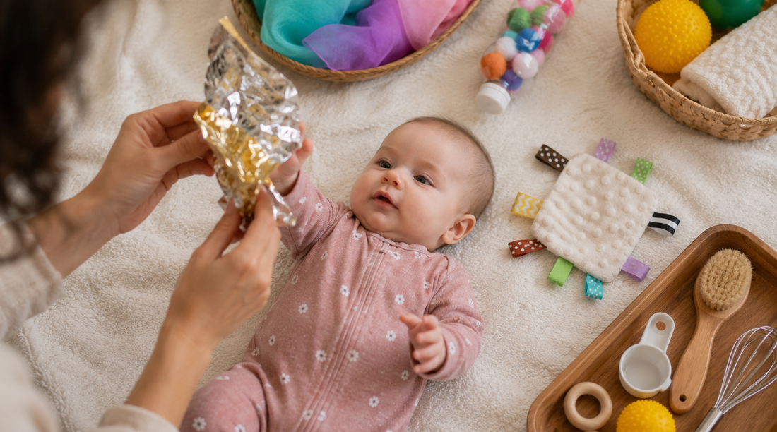 Sensory Play Ideas for 3-Month-Old Babies Using Everyday Items