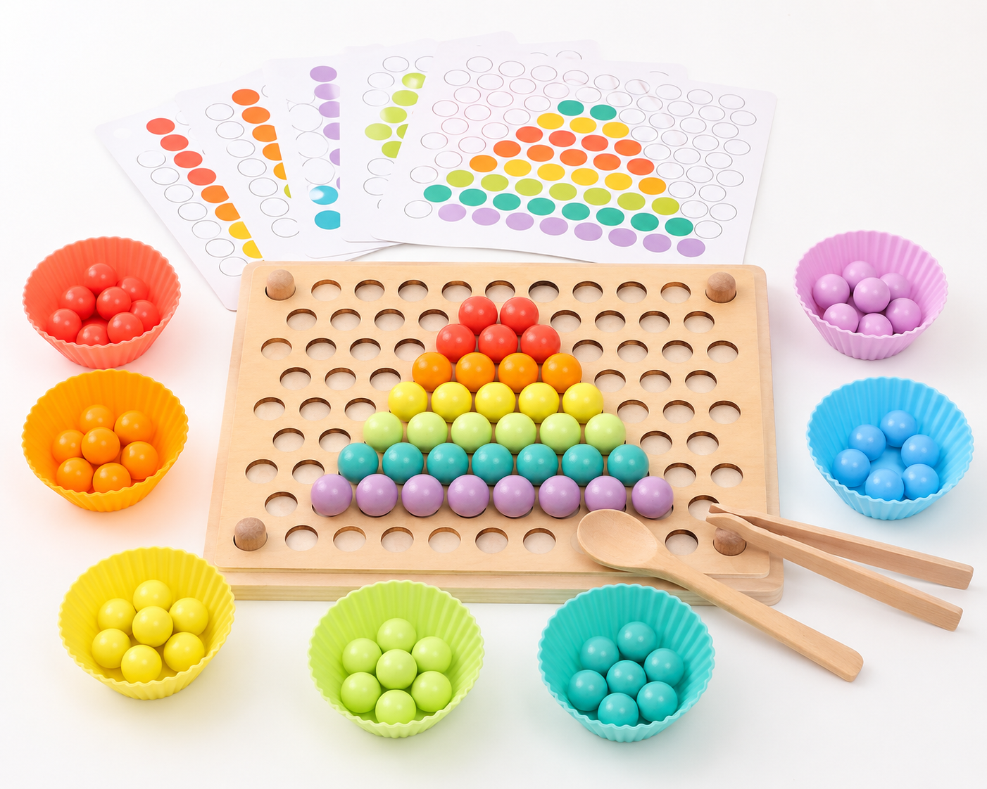 Montessori Bead Sorting Toy – Build Skills Through Playful Fun