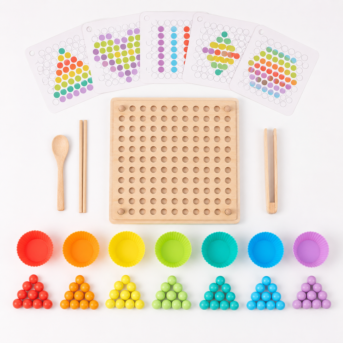 Montessori Bead Sorting Toy – Build Skills Through Playful Fun