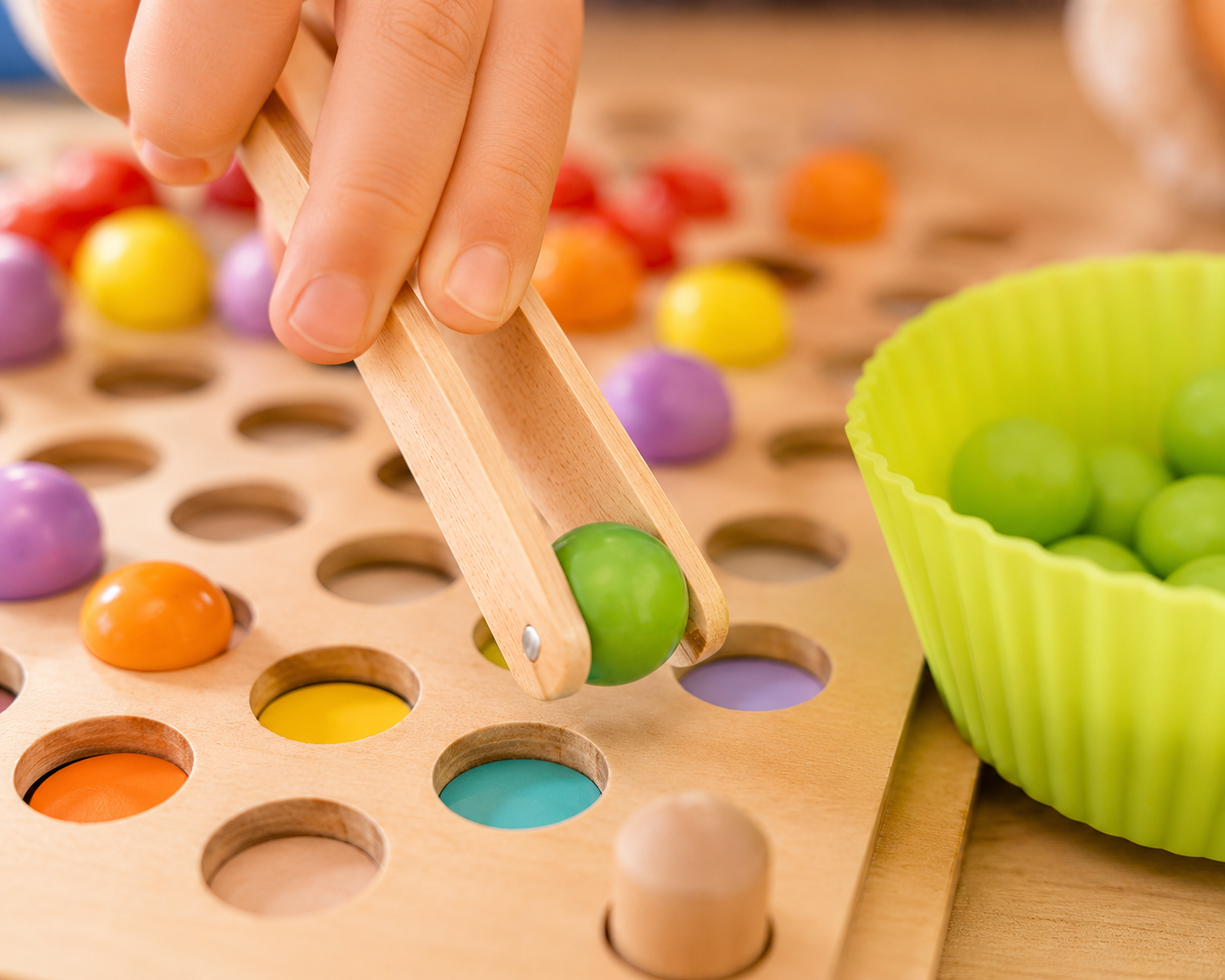 Montessori Bead Sorting Toy – Build Skills Through Playful Fun