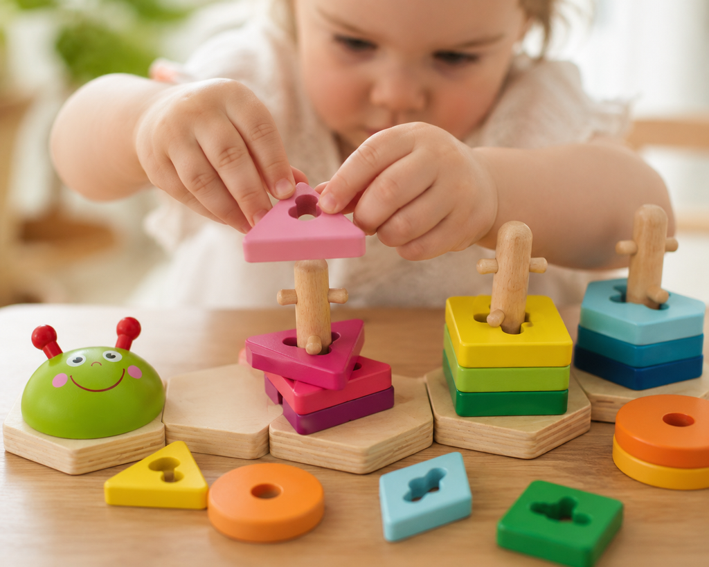 Wooden Shape Sorting Puzzle – Fun Learning for Little Hands