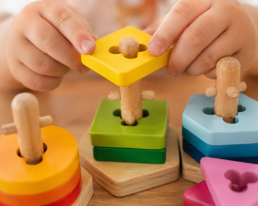 Wooden Shape Sorting Puzzle – Fun Learning for Little Hands