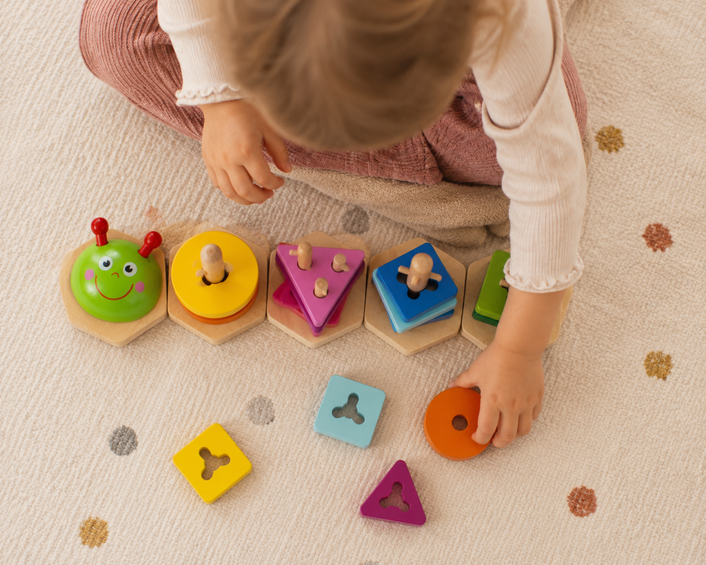 Wooden Shape Sorting Puzzle – Fun Learning for Little Hands