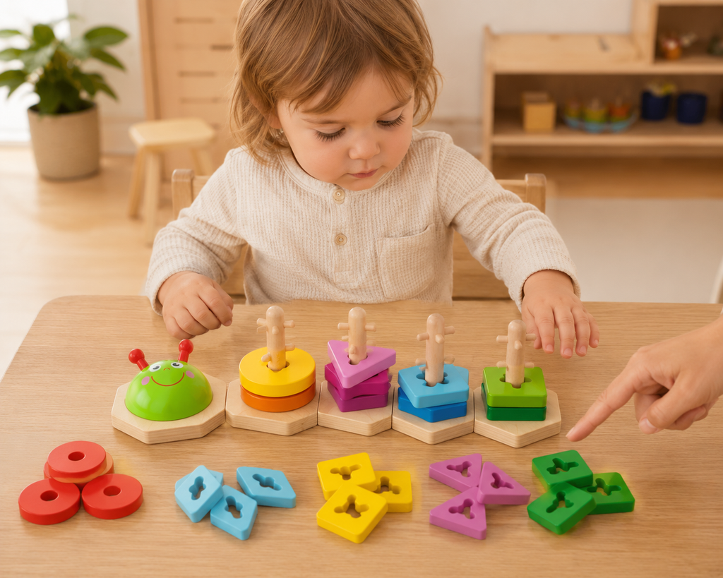 Wooden Shape Sorting Puzzle – Fun Learning for Little Hands