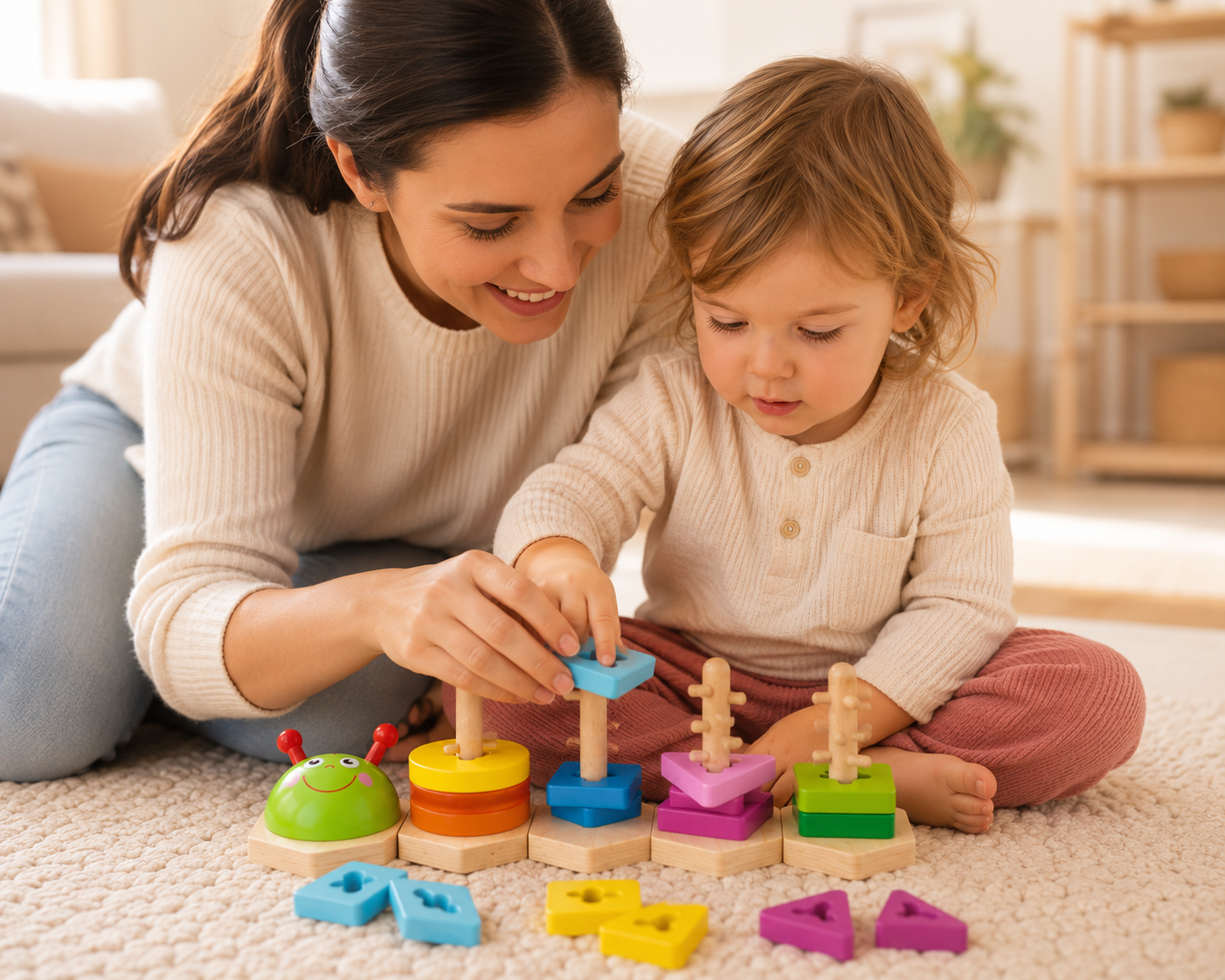 Wooden Shape Sorting Puzzle – Fun Learning for Little Hands