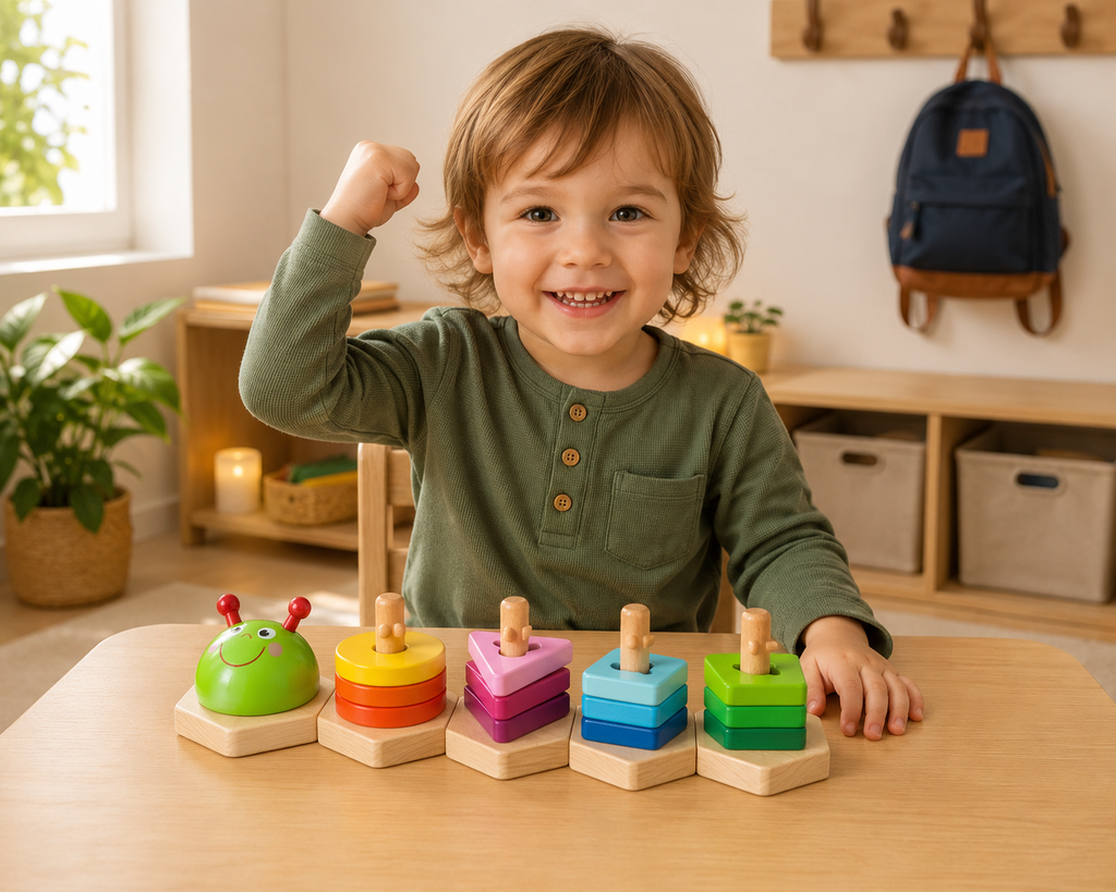 Wooden Shape Sorting Puzzle – Fun Learning for Little Hands