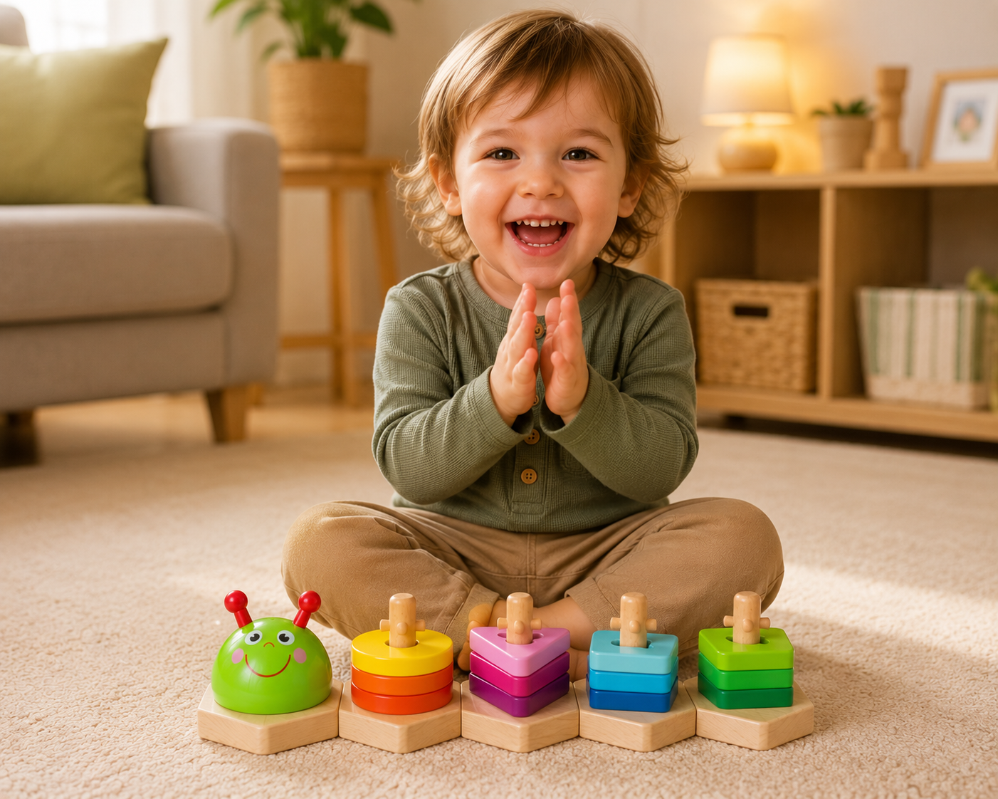 Wooden Shape Sorting Puzzle – Fun Learning for Little Hands