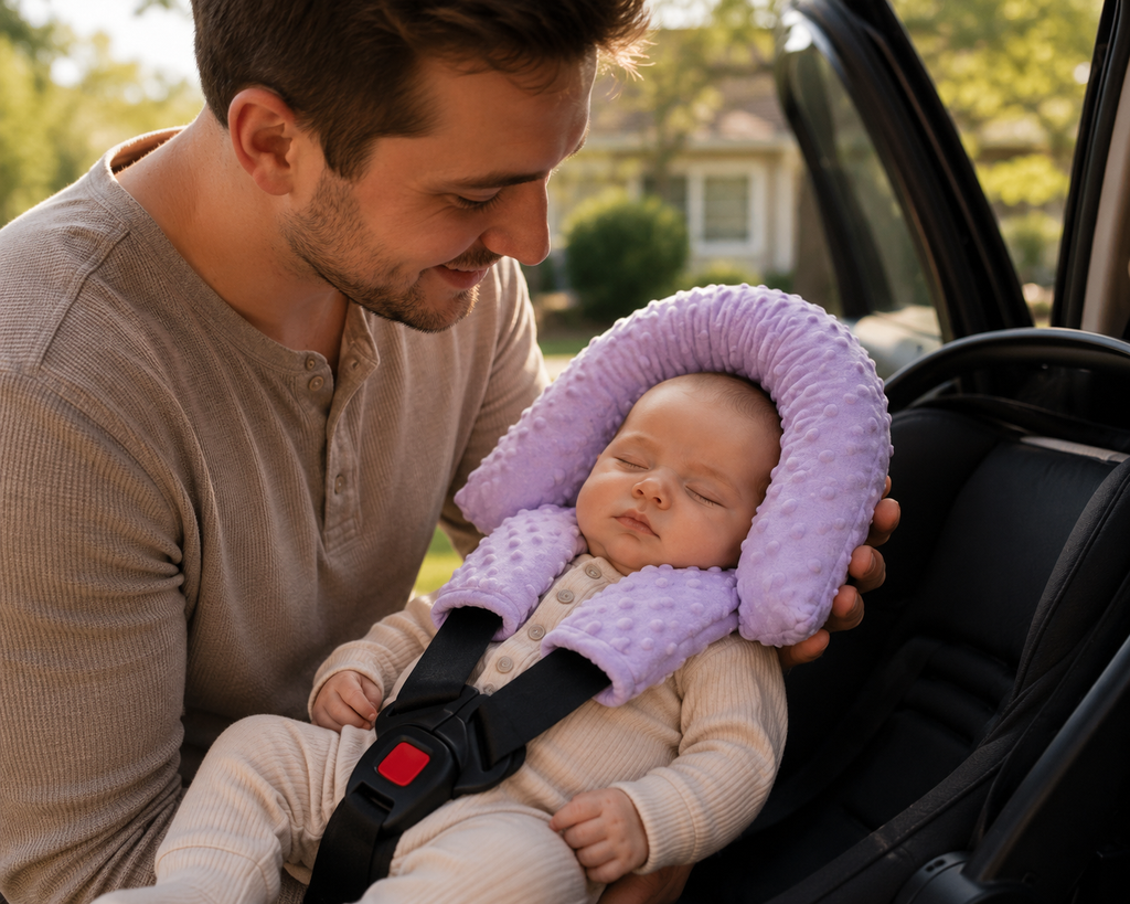 Baby Car Seat Pillow – Cozy Head & Neck Support Set