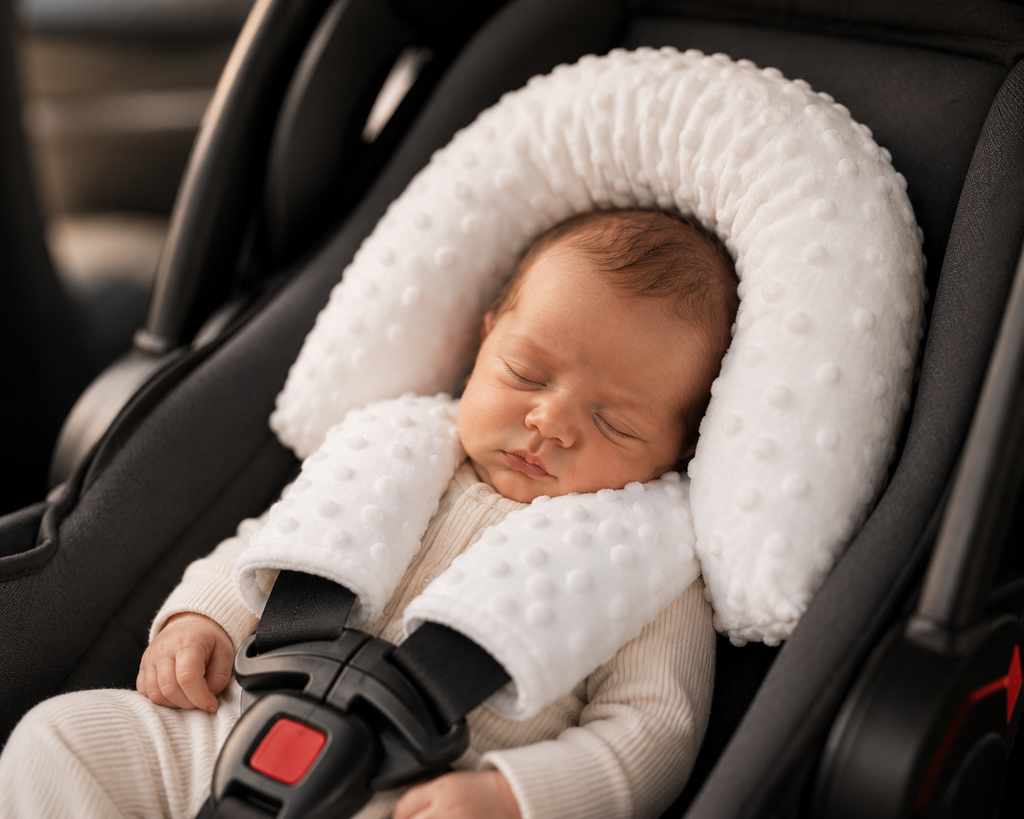 Baby Car Seat Pillow – Cozy Head & Neck Support Set